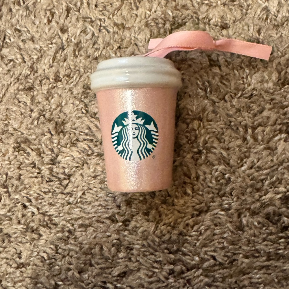 Starbucks Pink Sparkle Cup Ornament